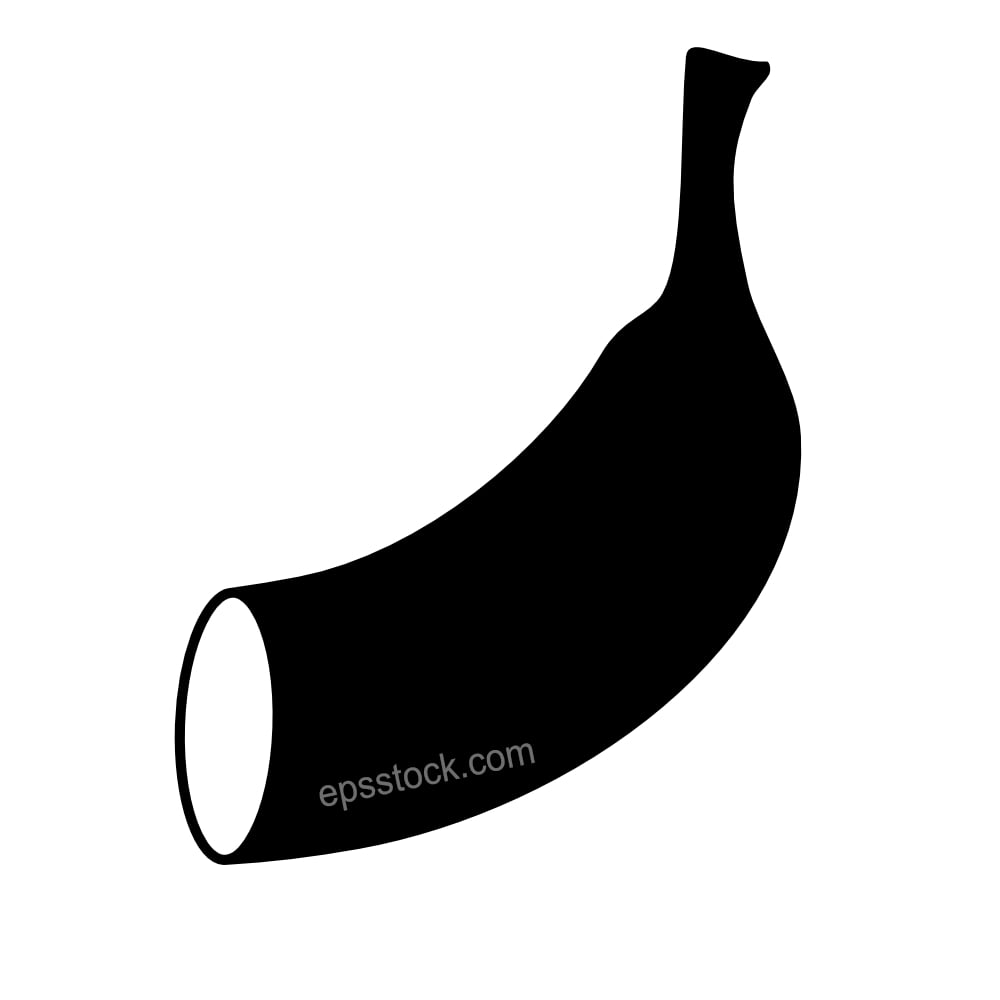 banana cut in half