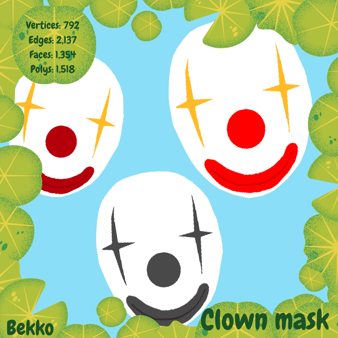 Day 10 - clown mask