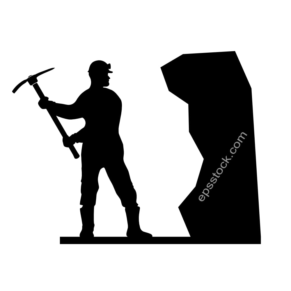 Miner Working At A Mine