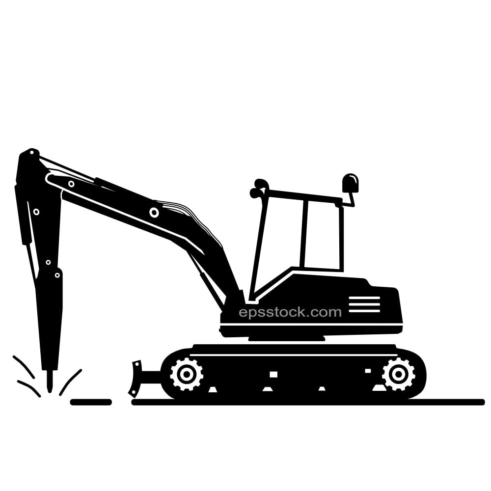hammer backhoe loader