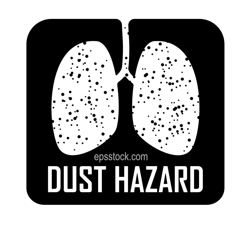 dust hazard sign