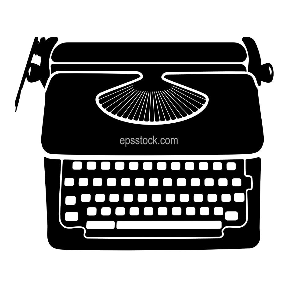 manual typewriter symbol
