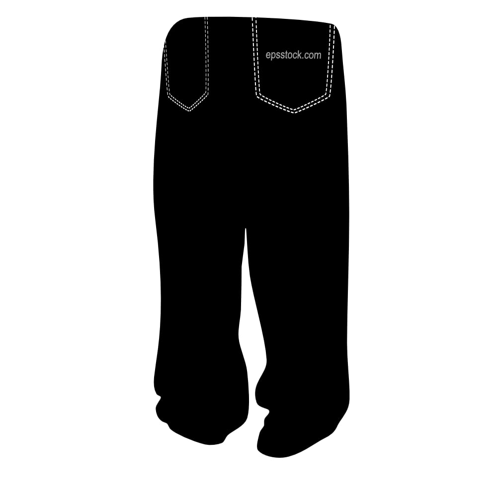 Wide leg jeans trousers