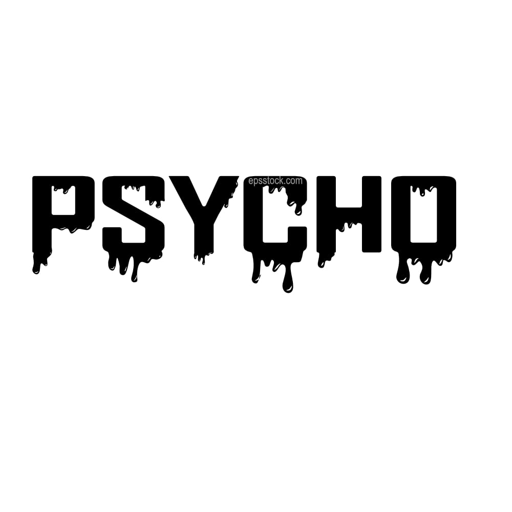 psycho lettering