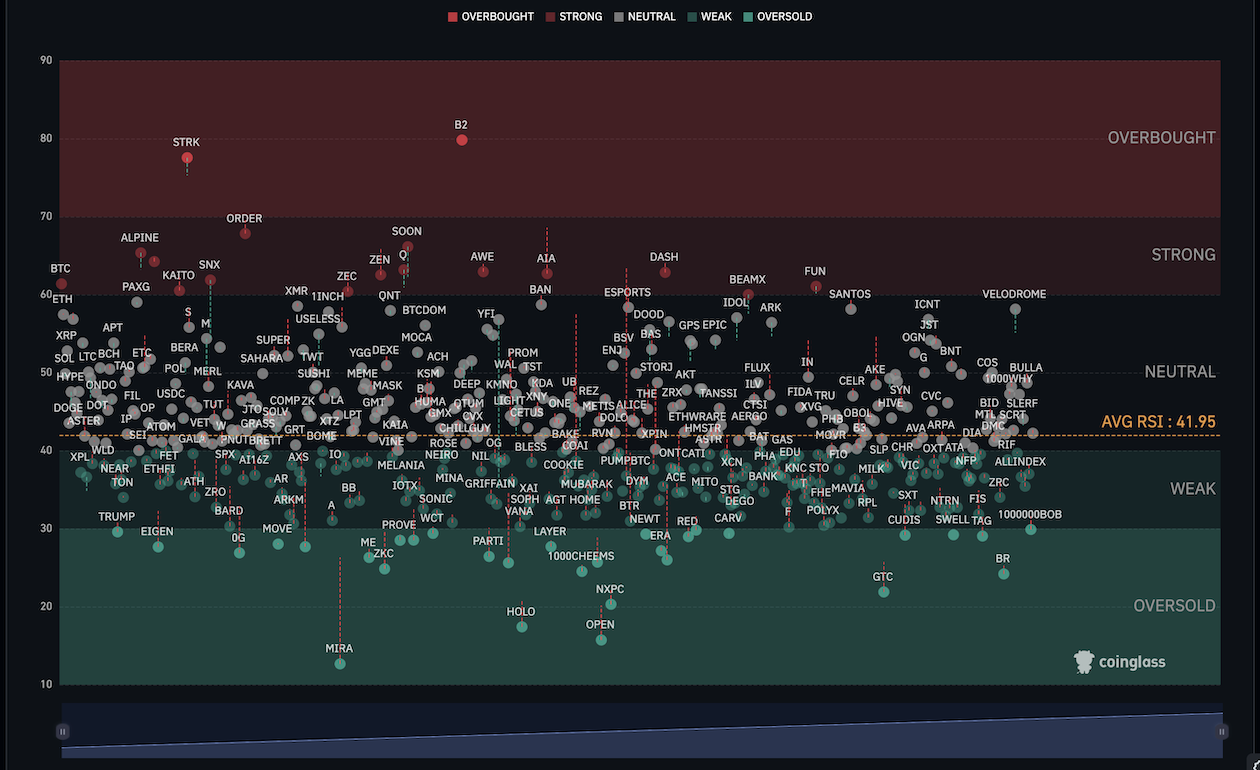 Crypto Market RSI Heatmap