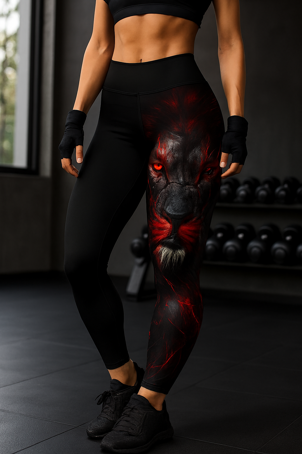 Unleash Your Wild Side: Printable Wolf Leggings for Women Savage