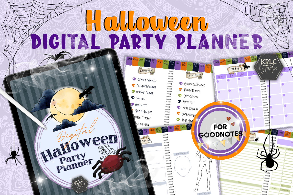 Halloween Digital Party Planner - KRLC Studio Cover