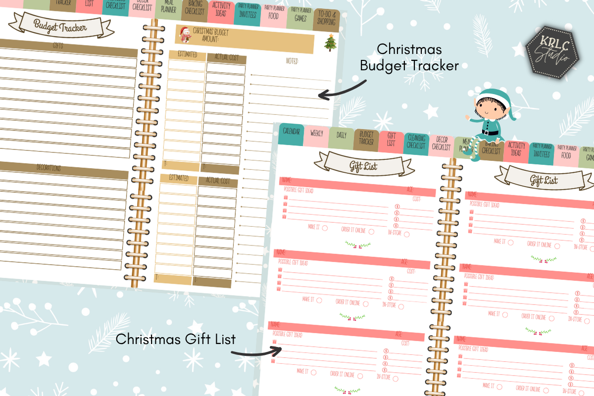 Digital Christmas Holiday Planner - KRLC Studio