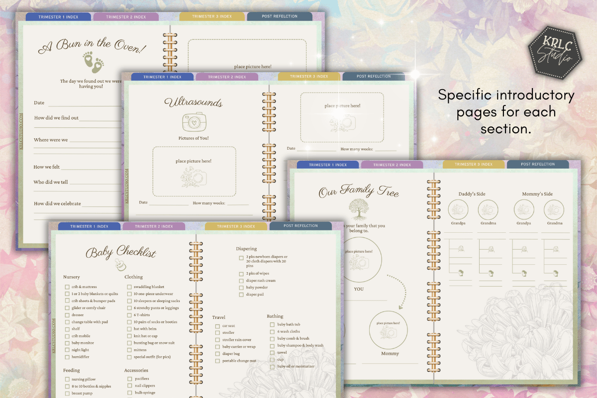 New Mommy Digital Pregnancy Journal - KRLC Studio