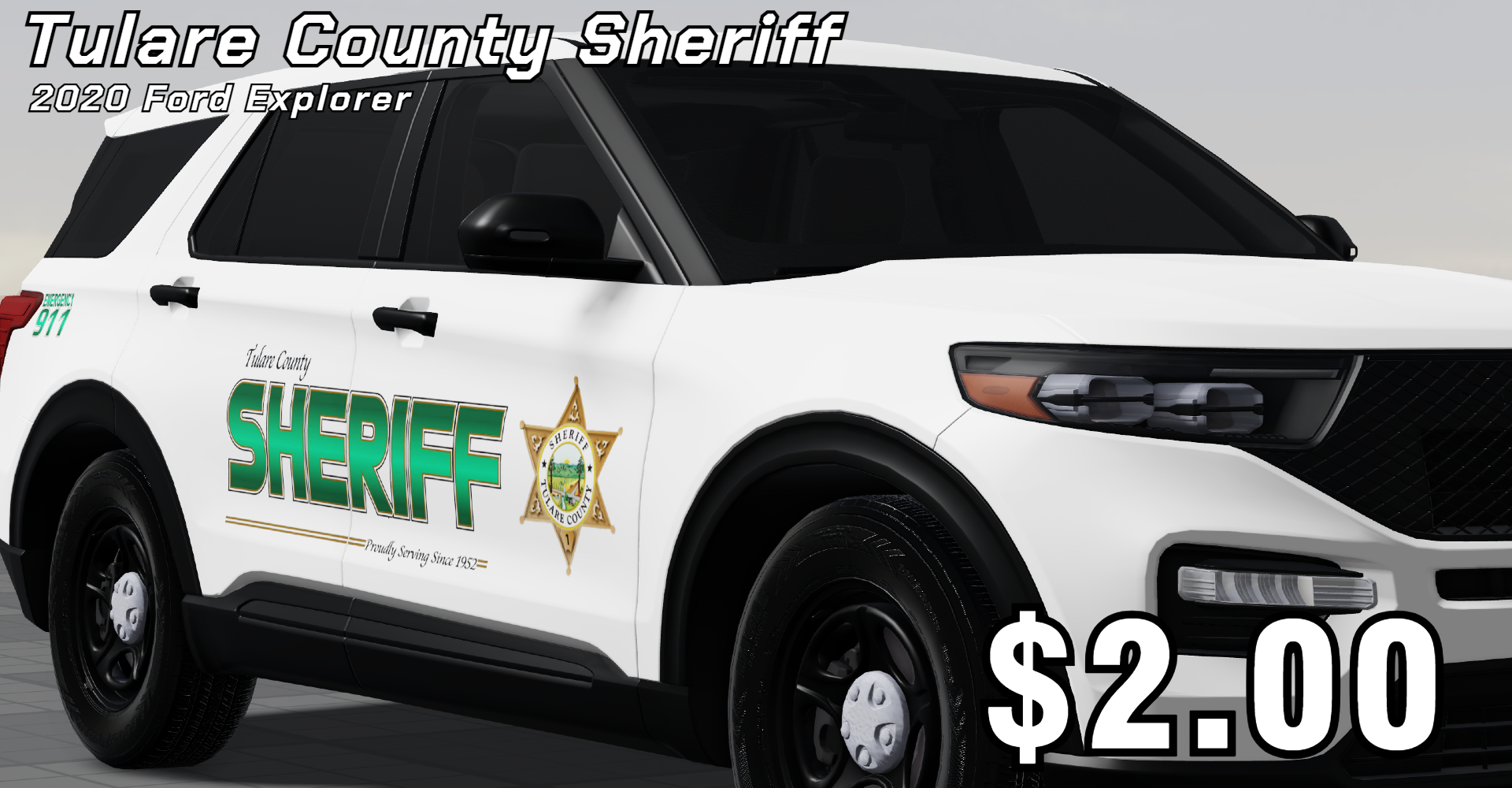 Tulare County, California Sheriff's Office 2020 Ford Explorer Patrol ...