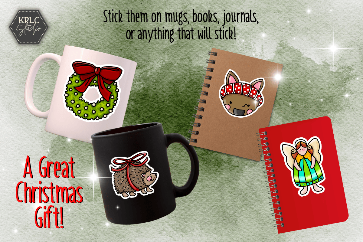 Christmas Jingle 60 Sticker Pack - KRLC Studio