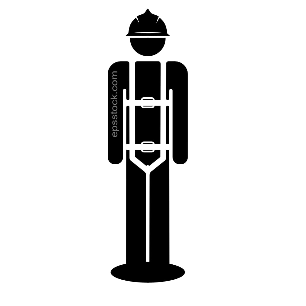 Worker in the Full body harness