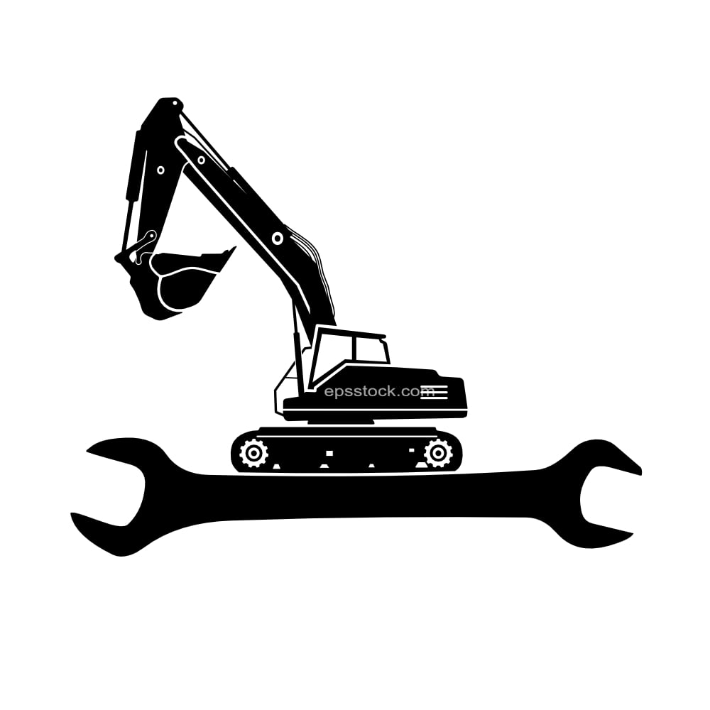 Excavator repair symbol