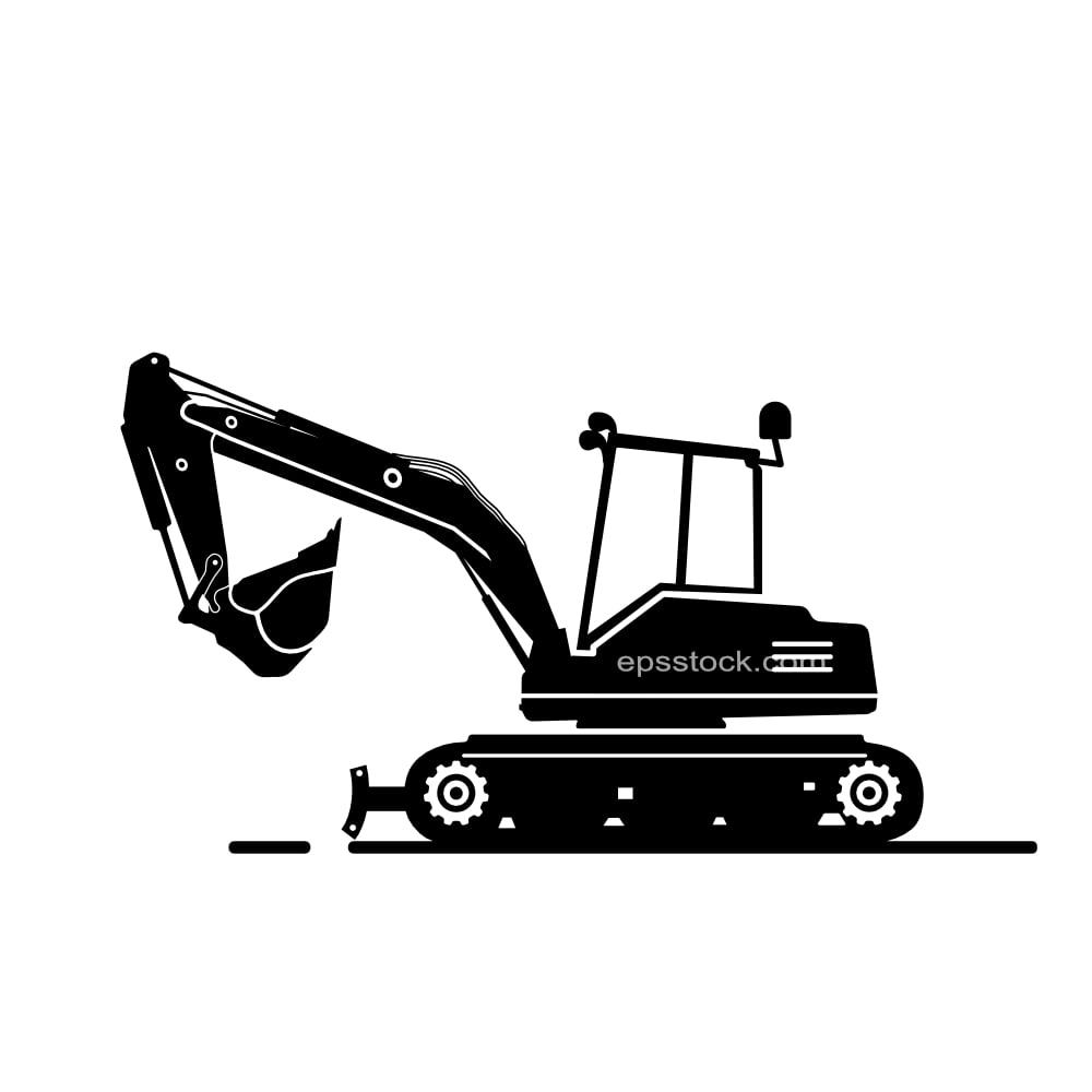 Short swing radius excavator