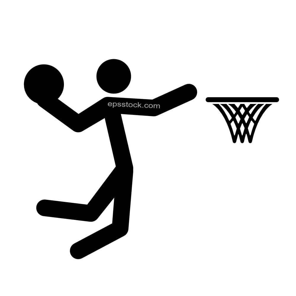 Basketball player symbol