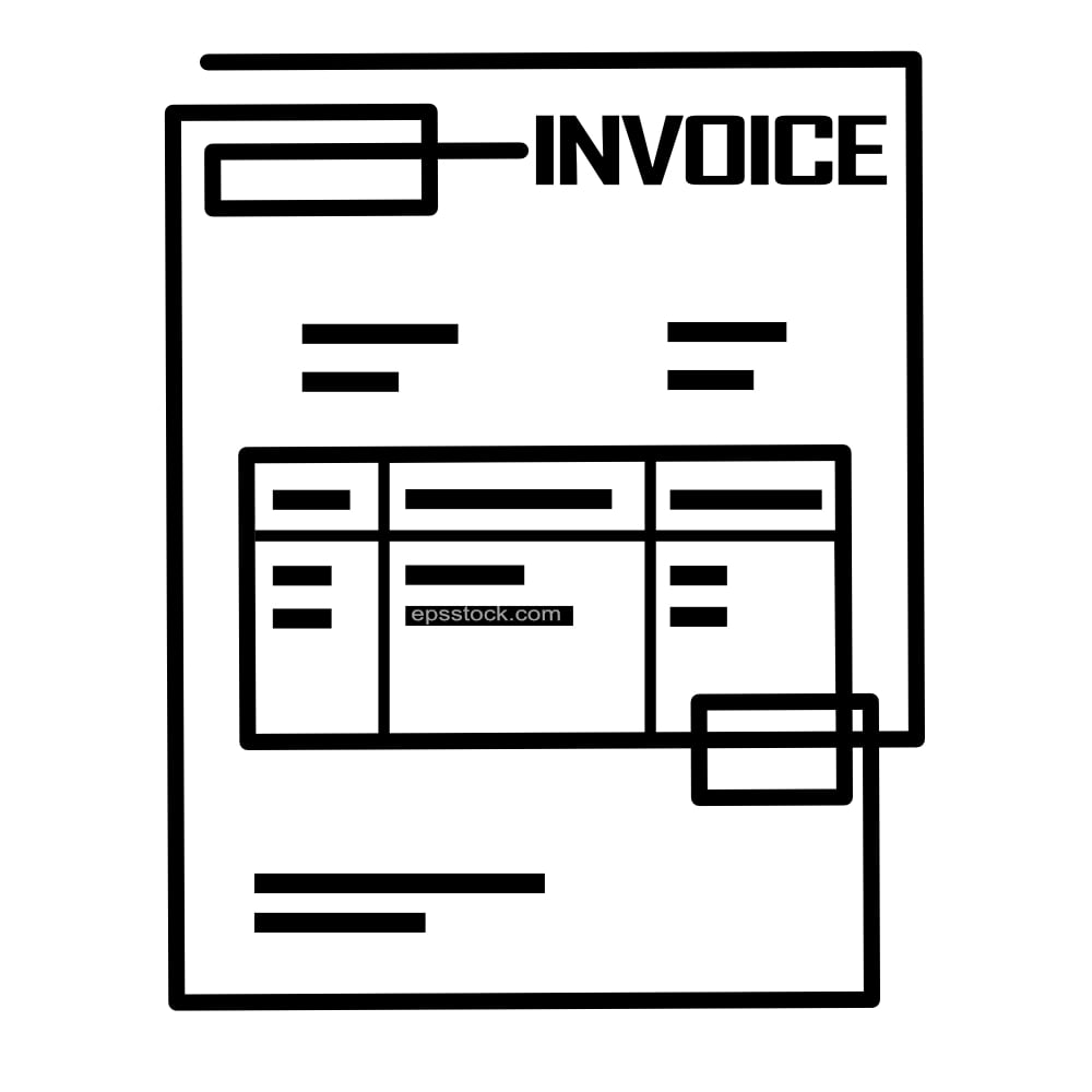 invoice symbol