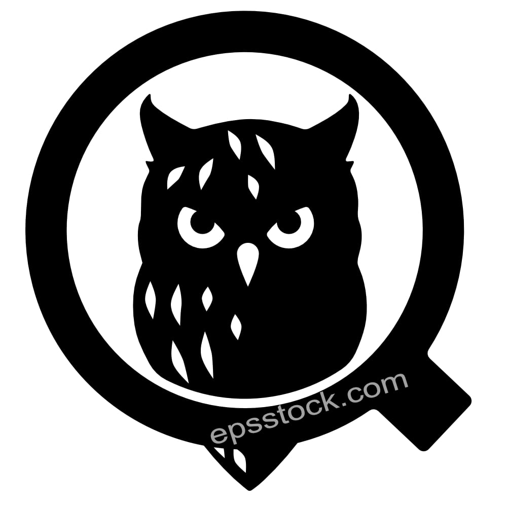 owl in magnifying glass