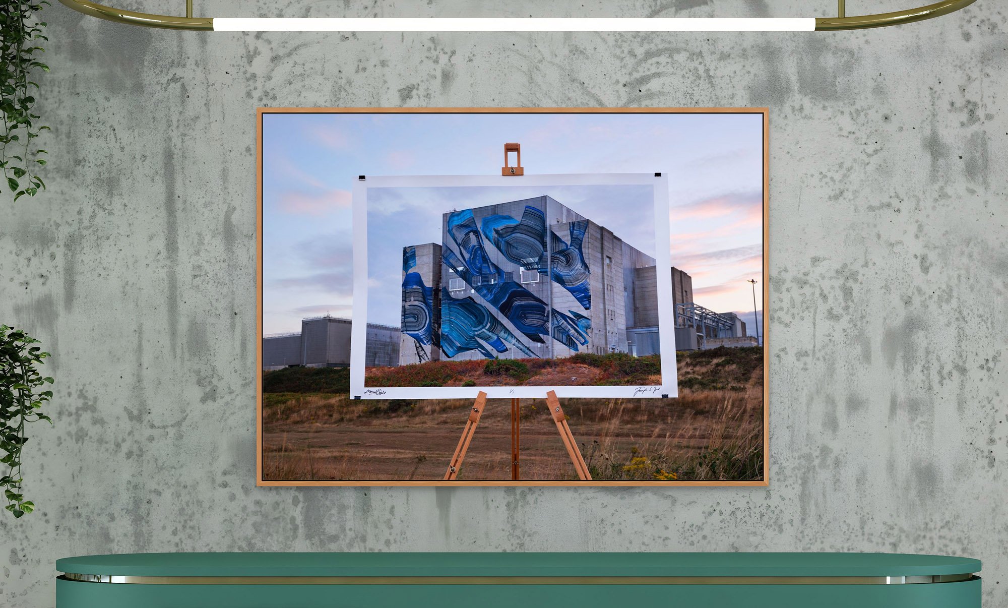 Street art collaboration between Joseph Ford and Austrian artist Skirl