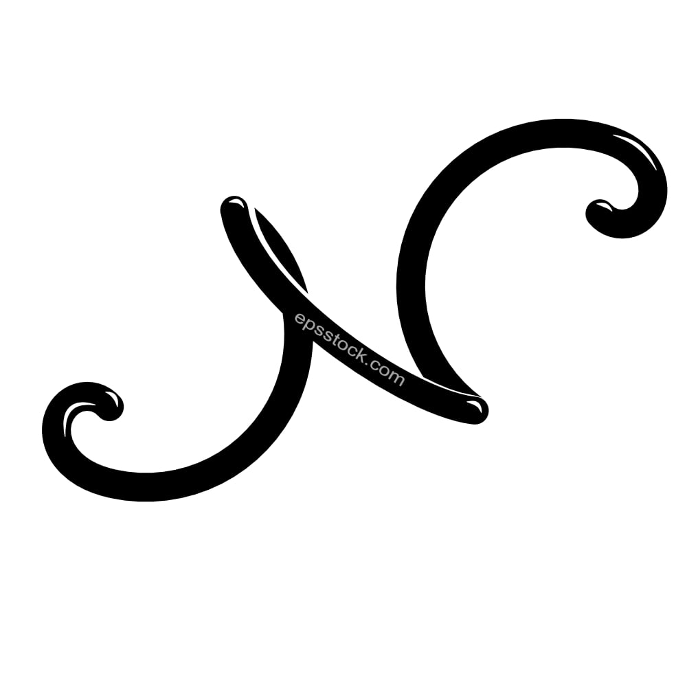 wave symbol, N symbol