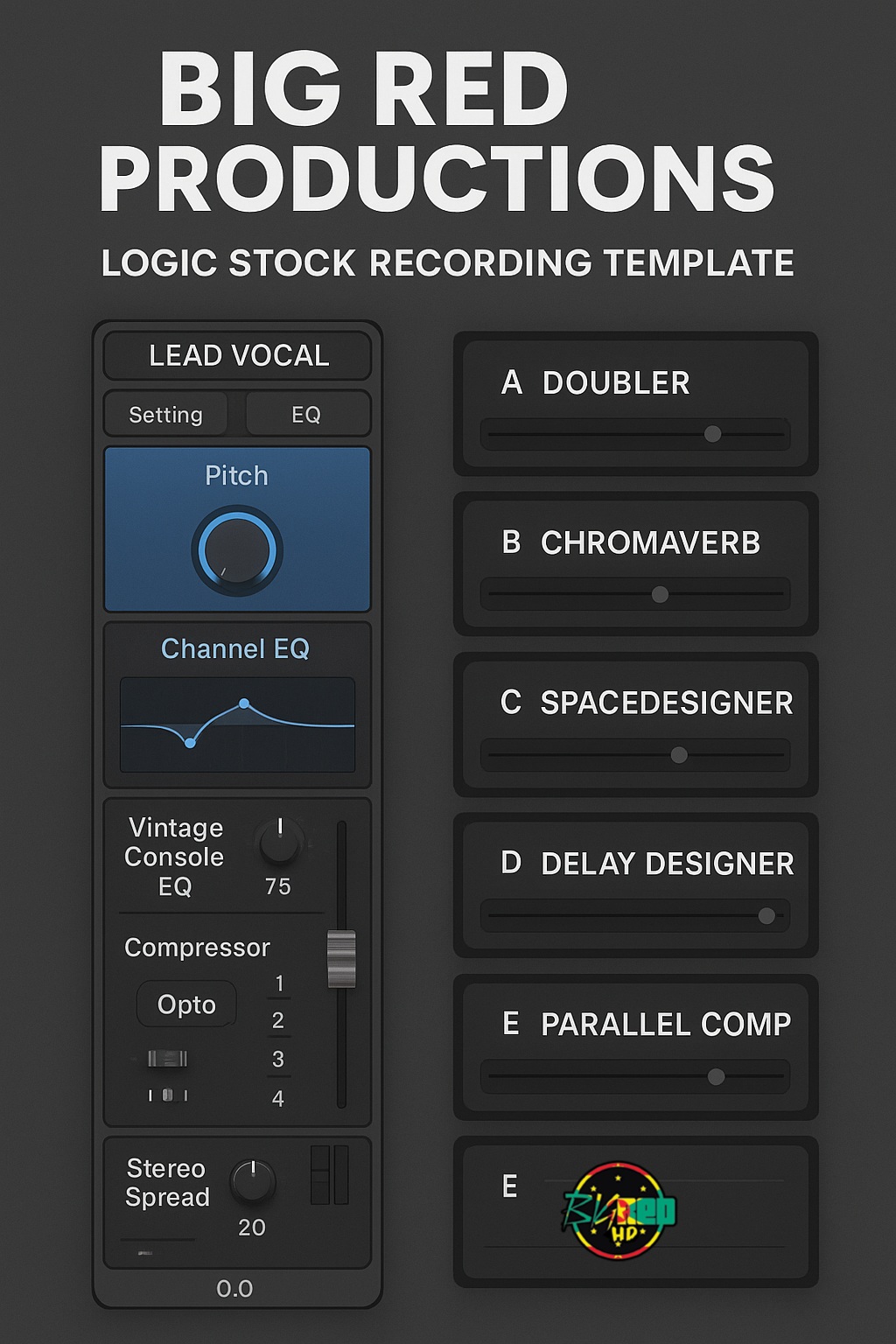 BIG RED PRODUCTIONS LOGIC STOCK RECORDING TEMPLATE VOL.1 - Payhip