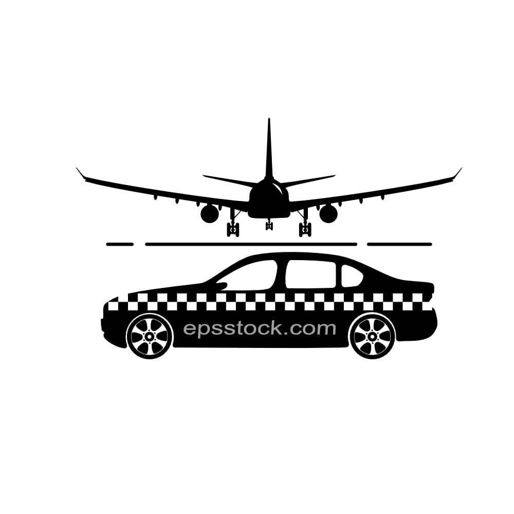 Airport Taxi symbol
