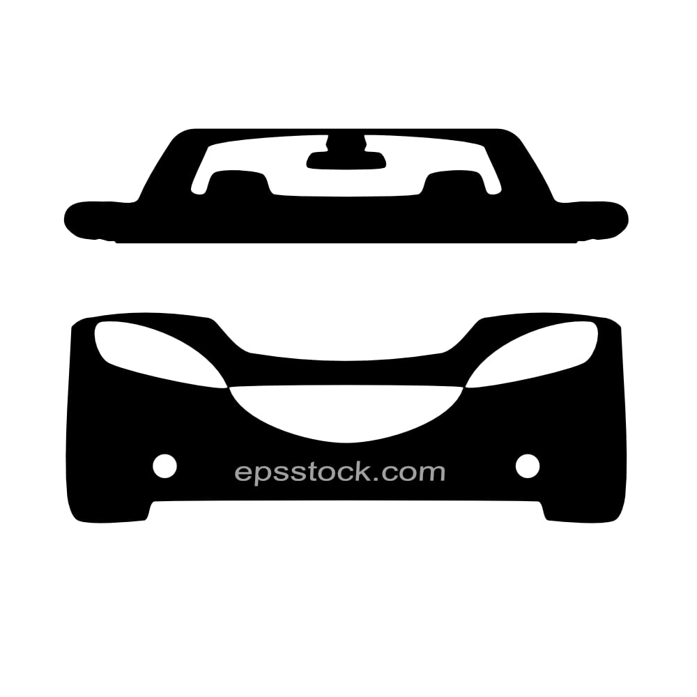 sedan car front view