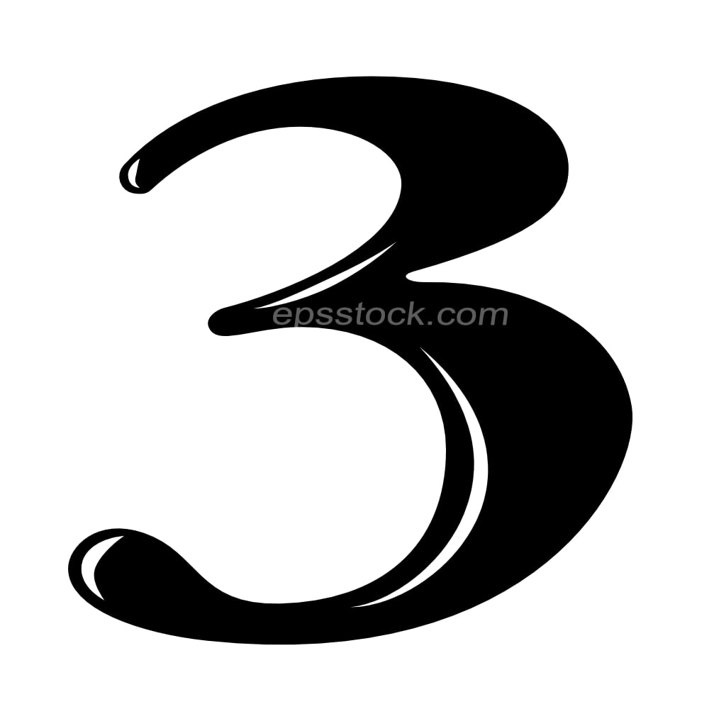 number 3 logo