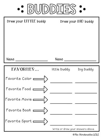 Big Buddy Little Buddy Activity Set