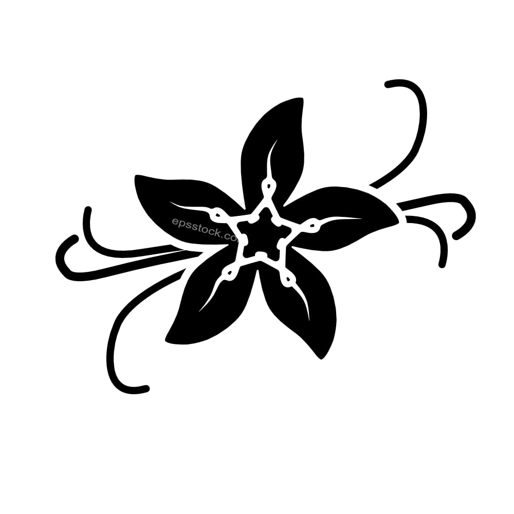 Vanilla flower symbol