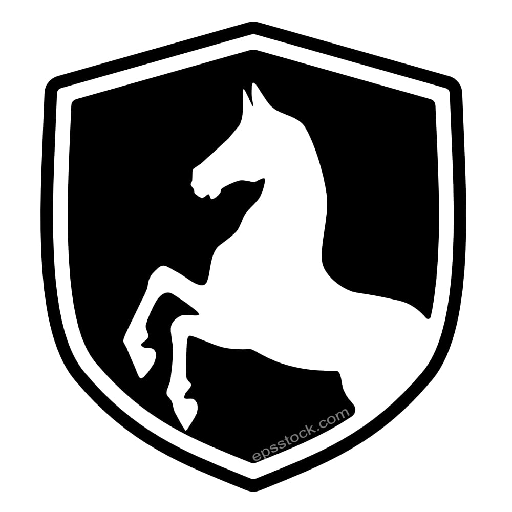 horse on shield