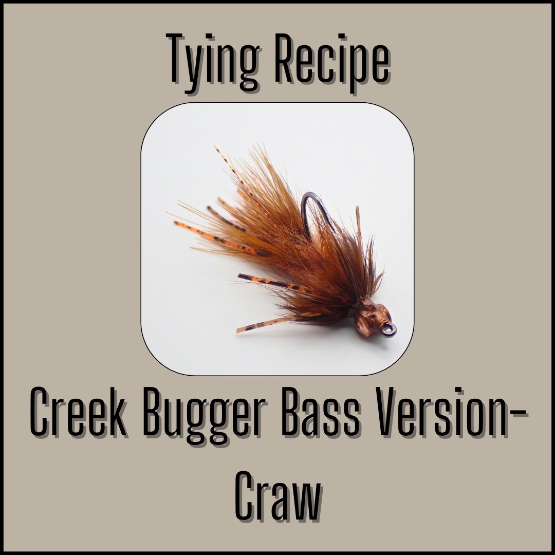 Tying recipe for the Craw Creek Bugger Bass Version, a woolly bugger fly by Matt Campbell, The Fly Guy.