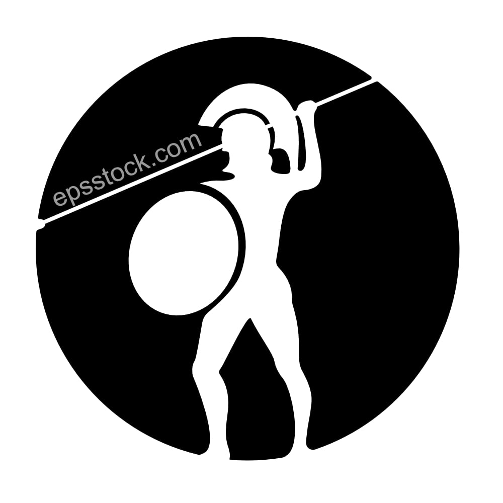 Spartan warrior symbol