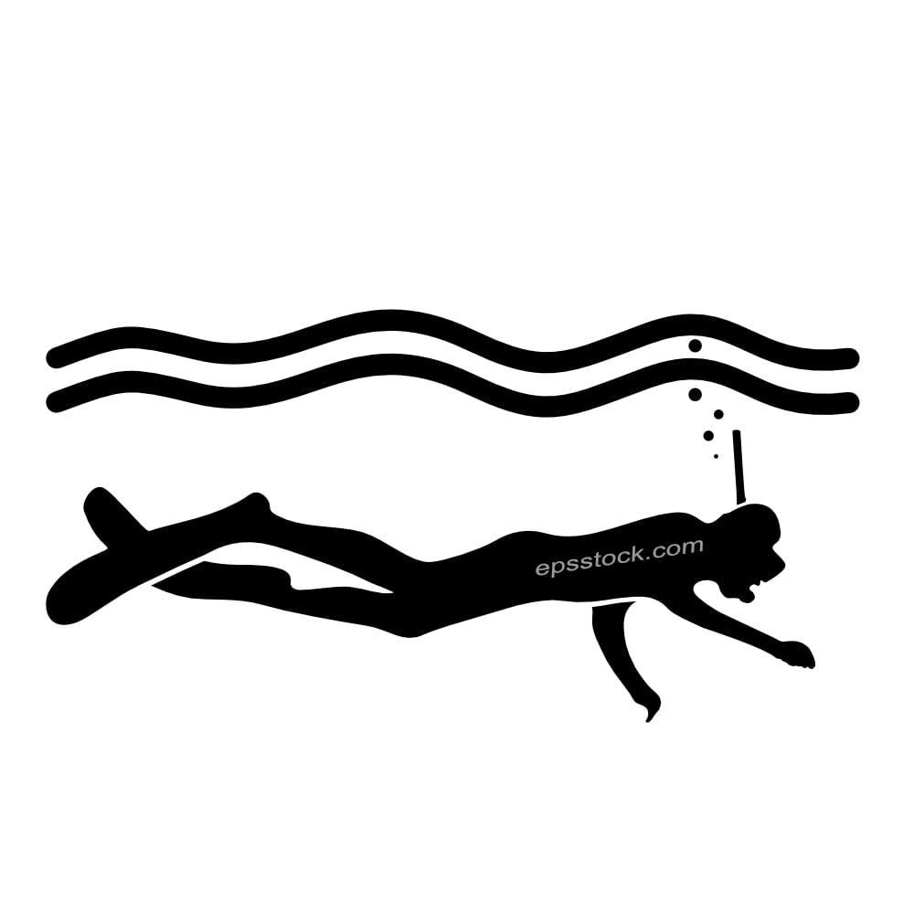 snorkelling symbol