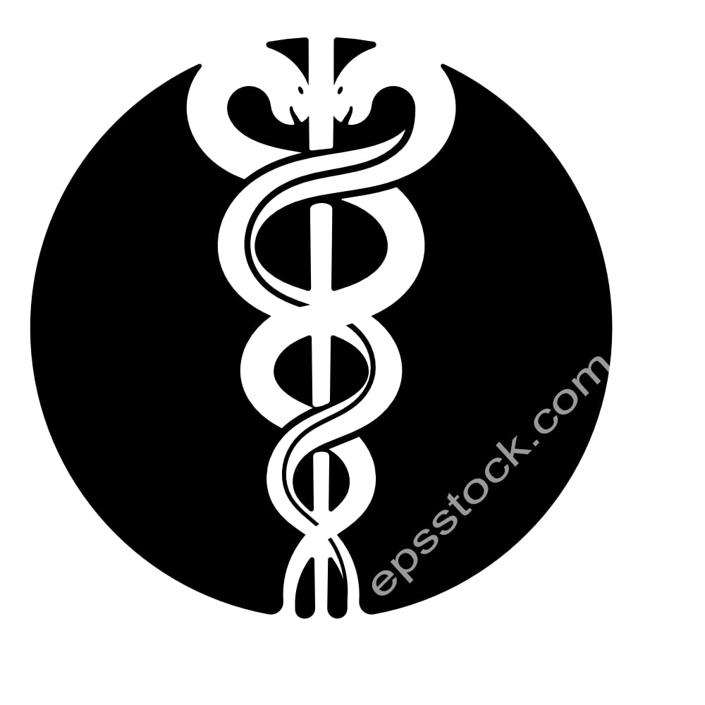 Caduceus medical emblem