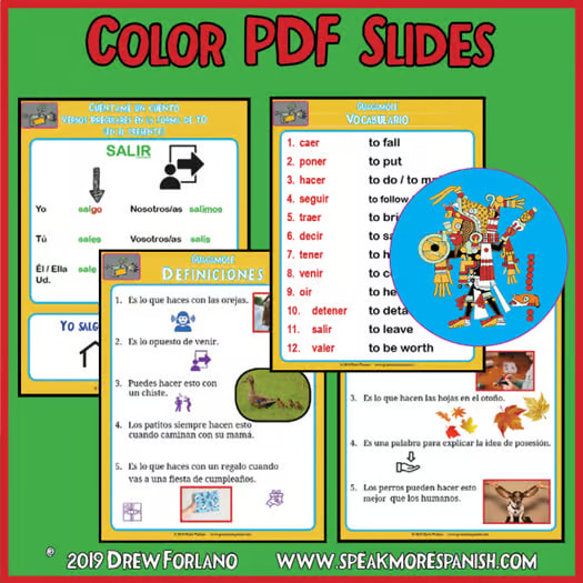 Spanish Puzzles Irregular Spanish YO GO Verbs | Spanish worksheets Irregular YO