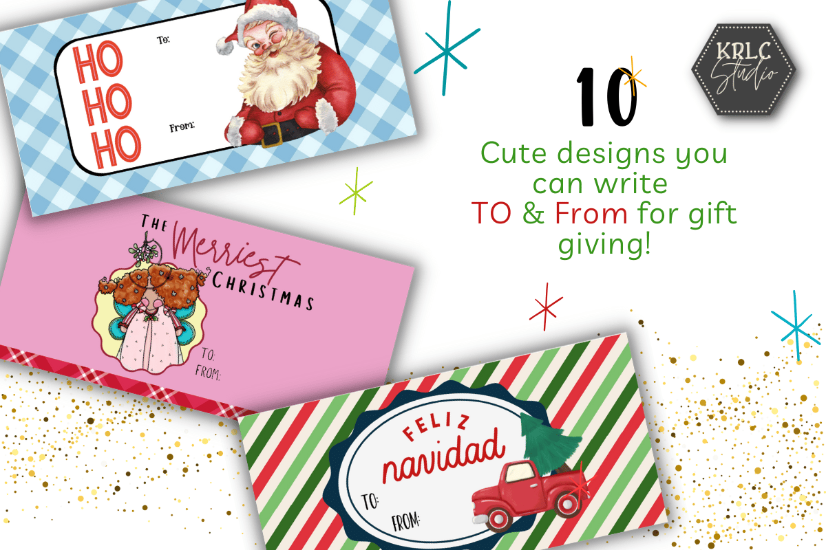 Christmas Candy Bag Toppers - PACK 1 - KRLC Studio