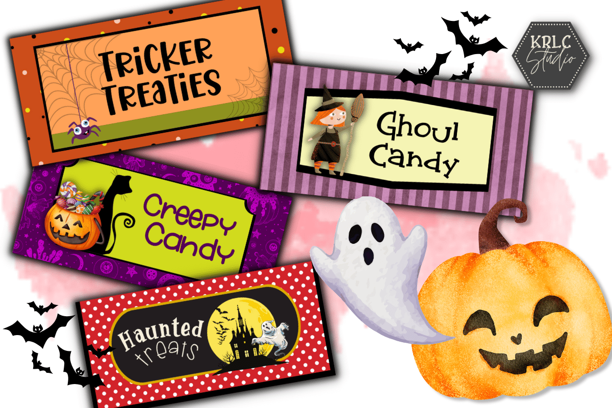 Halloween Candy Bag Toppers - PACK 2 - KRLC Studio