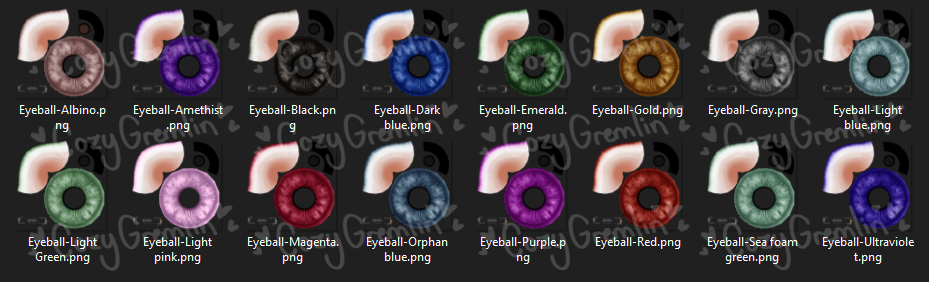 eyeball texture folder