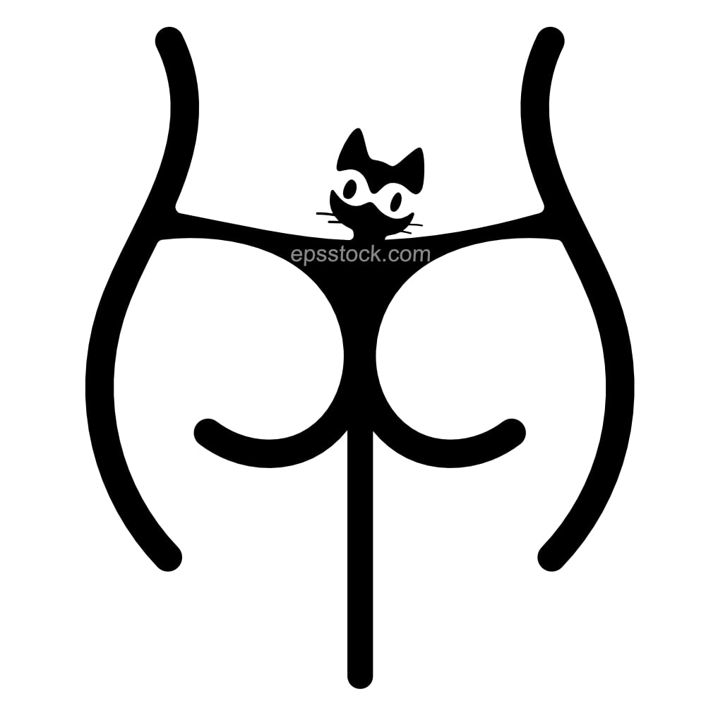 Female buttocks symbol