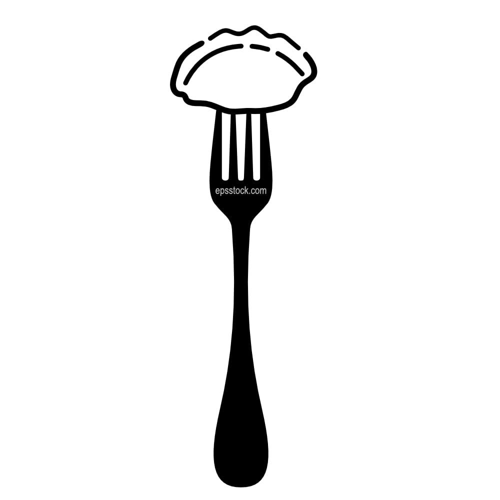 Dumpling on Fork