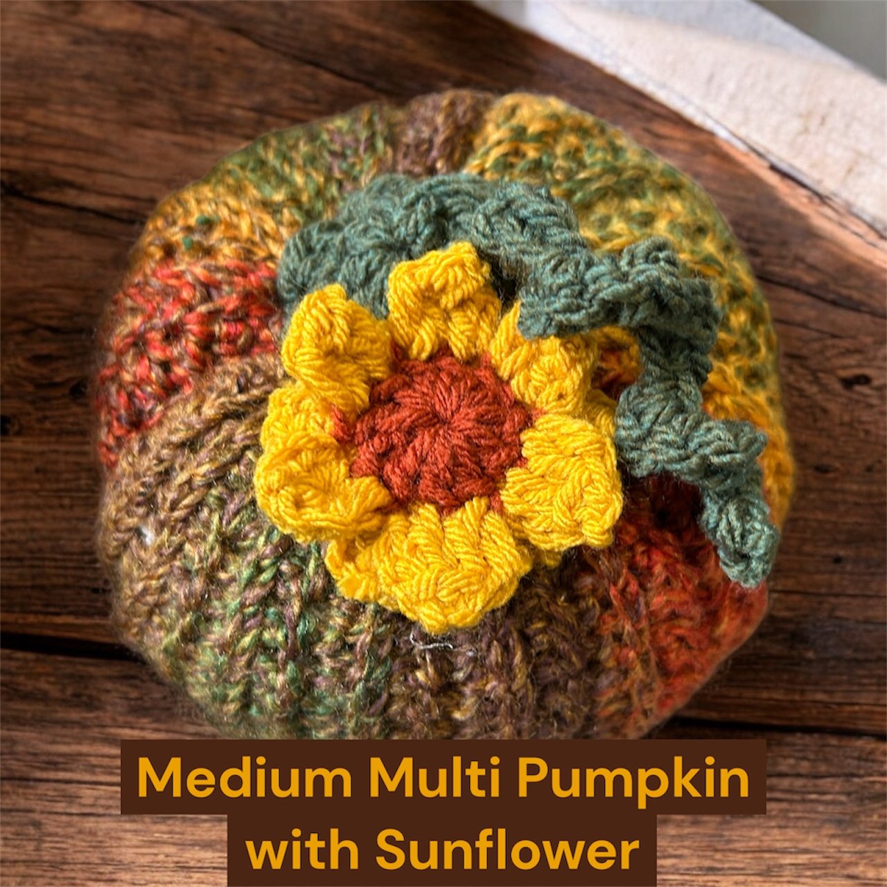 Multi Coloured Pumpkin with Sunflower - Payhip