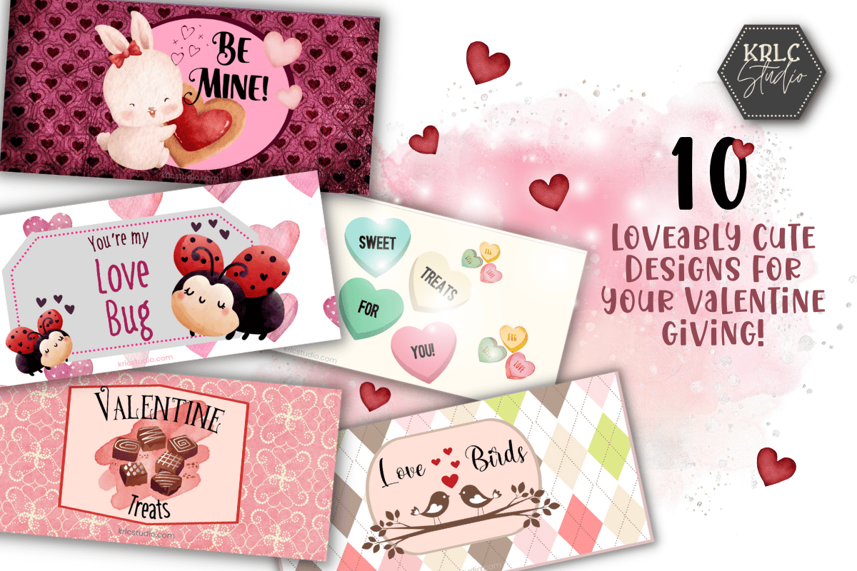 Valentine Candy Bag Toppers PACK 1 - KRLC Studio