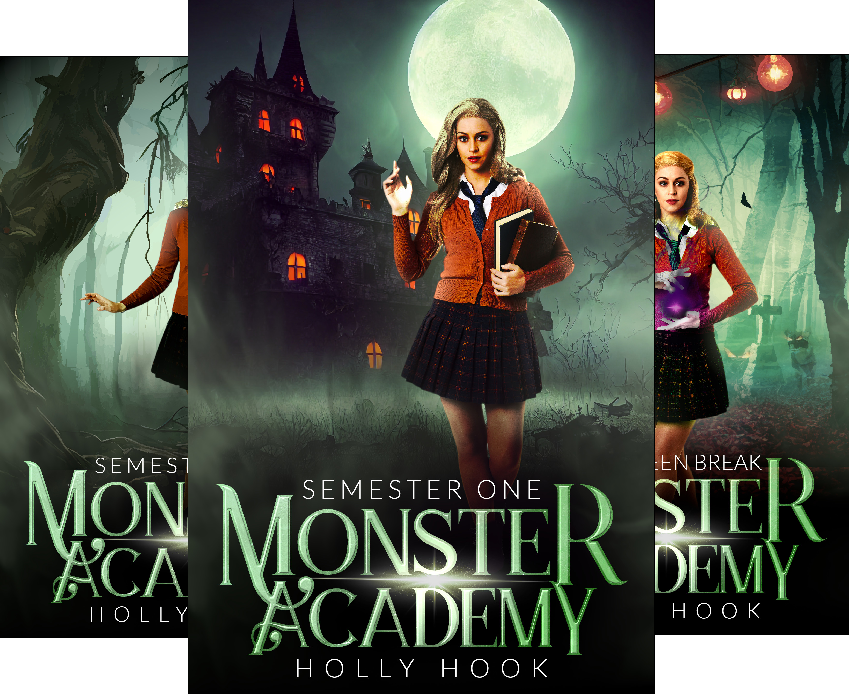 Monster Academy Holly Hook Books Young Adult Teen YA Urban Fantasy Horror Book Series Audiobook