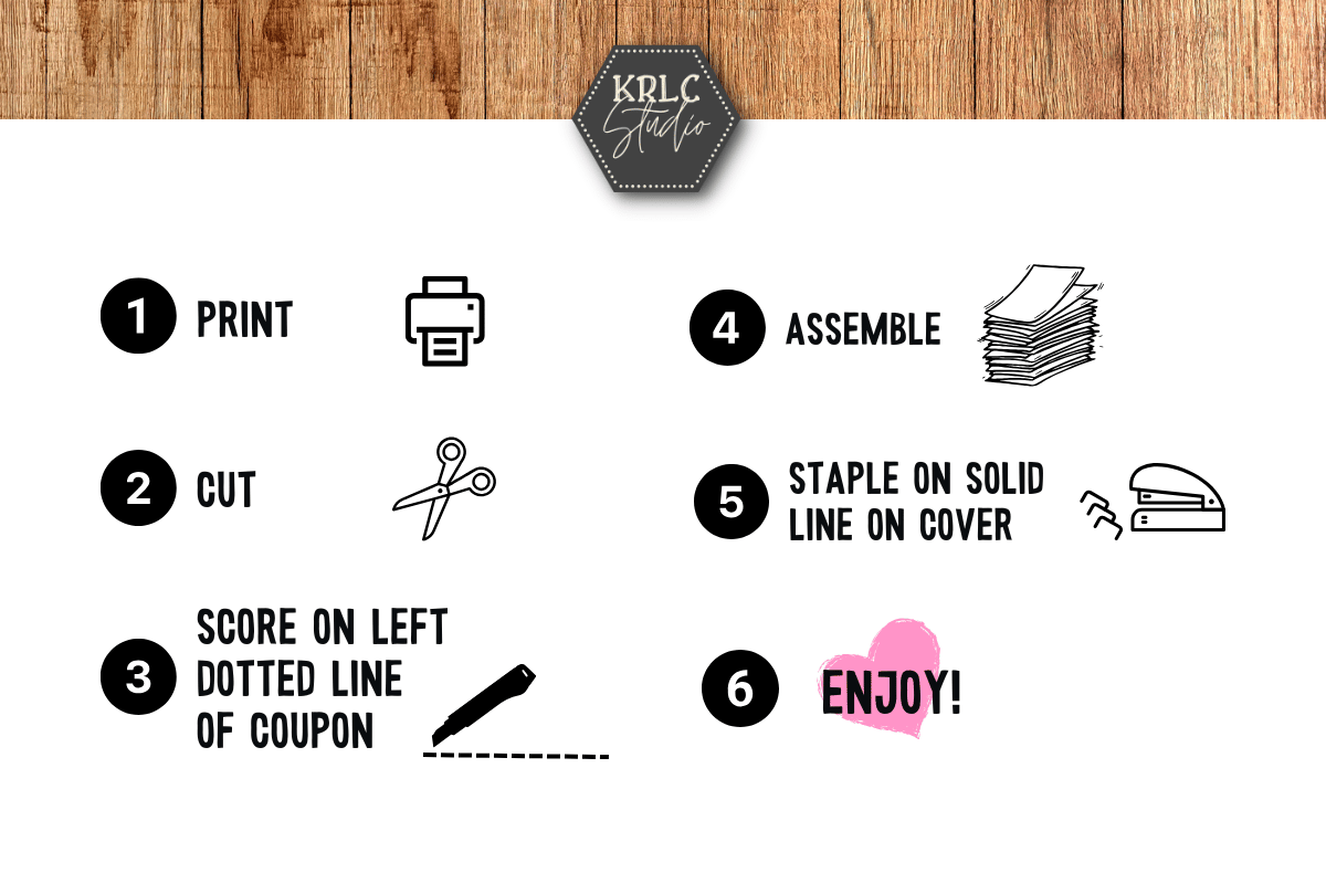 Coupon Book for HIM - PDF - KRLC Studio