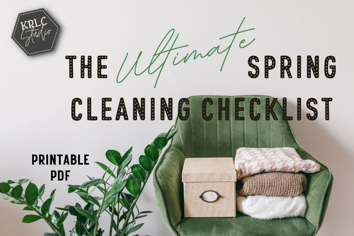 The Ultimate Spring Cleaning Checklist PDF - KRLC Studio Cover