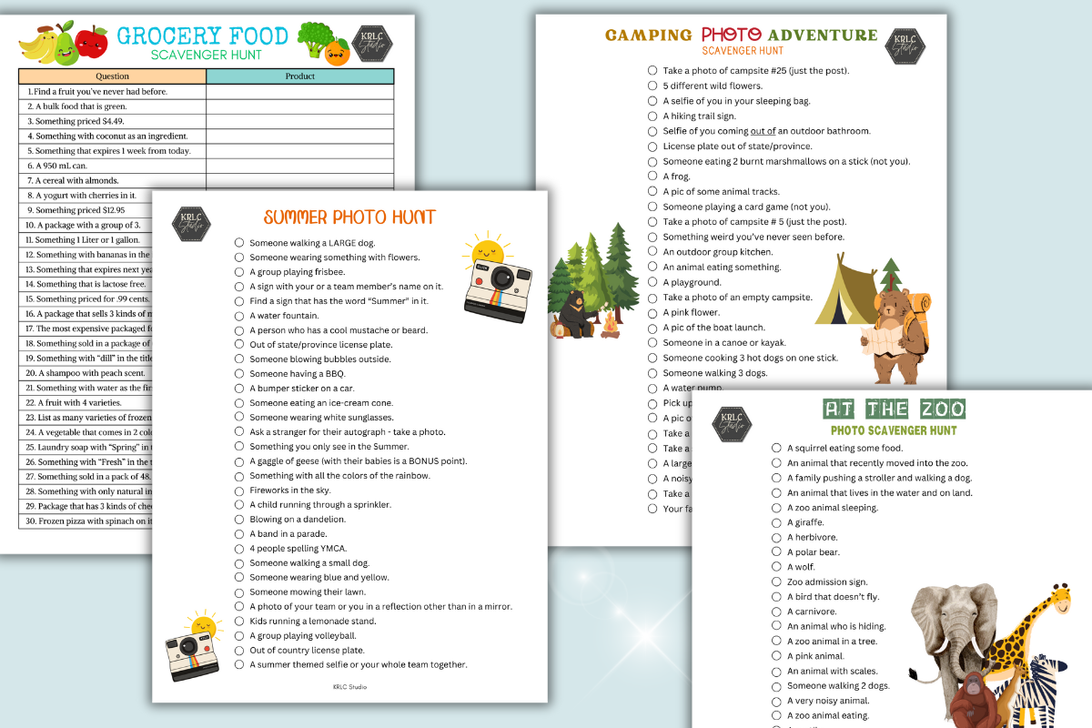 The Ultimate Scavenger Hunt Games PDF - KRLC Studio