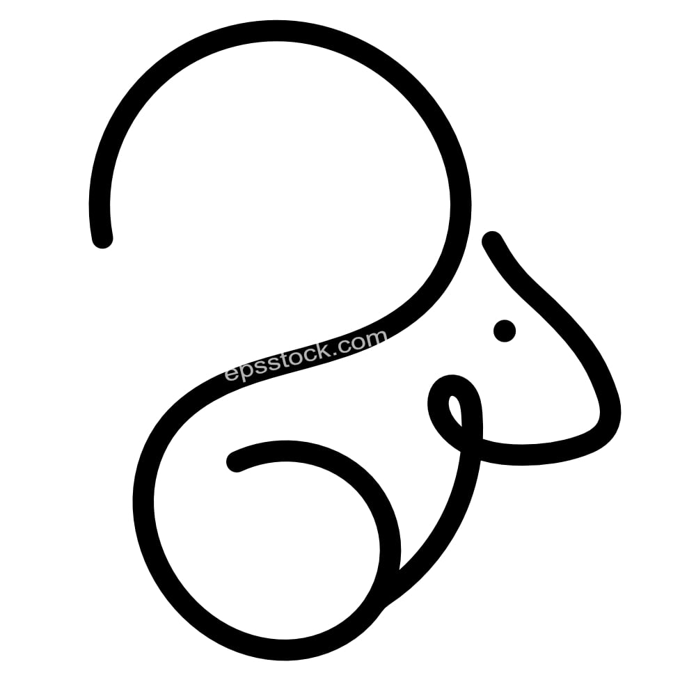 Squirrel simple Logo