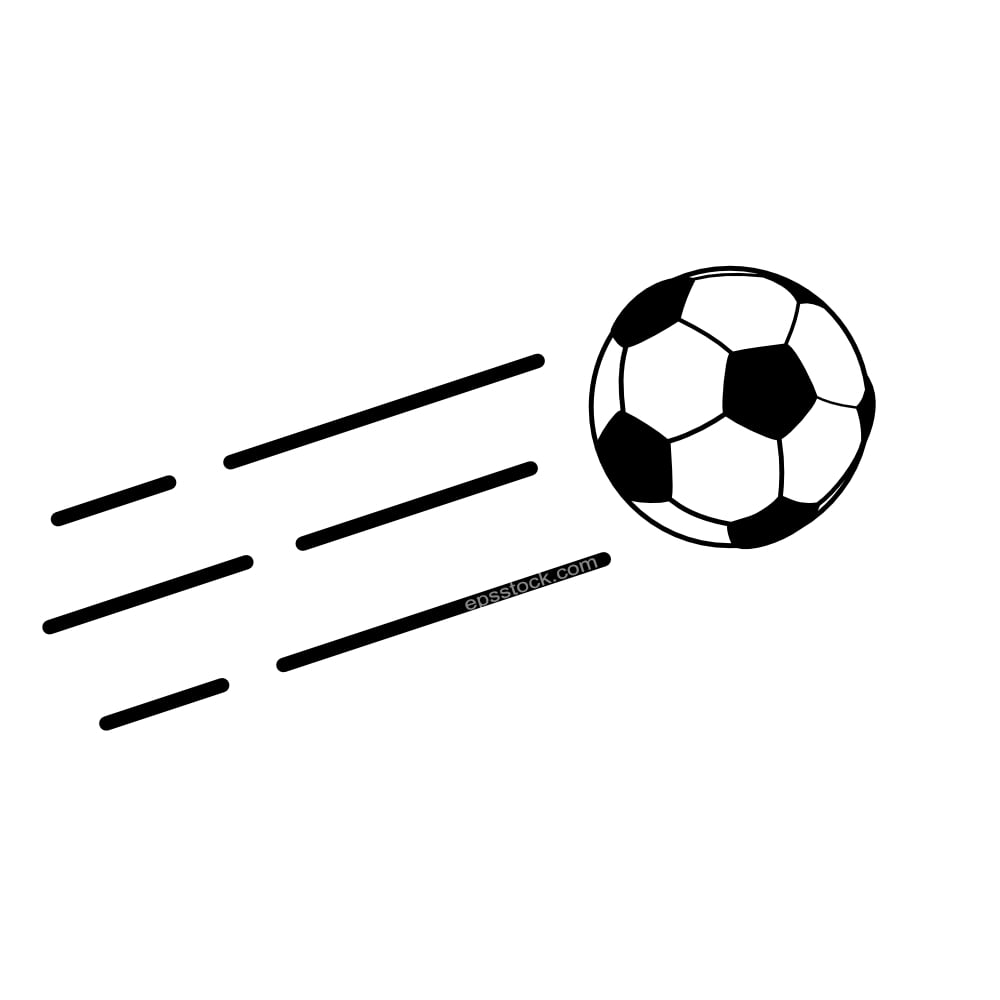 soccer ball in the air