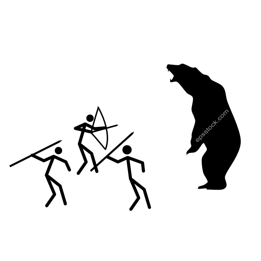 hunting of primitive man