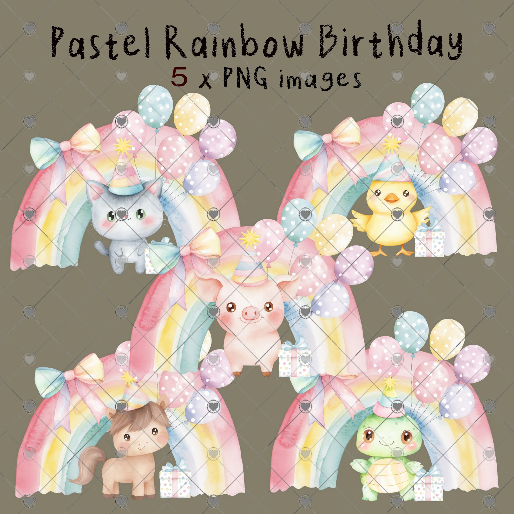 Pastel Rainbow Birthday - Payhip